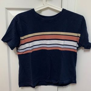 Hollister crop top navy blue
